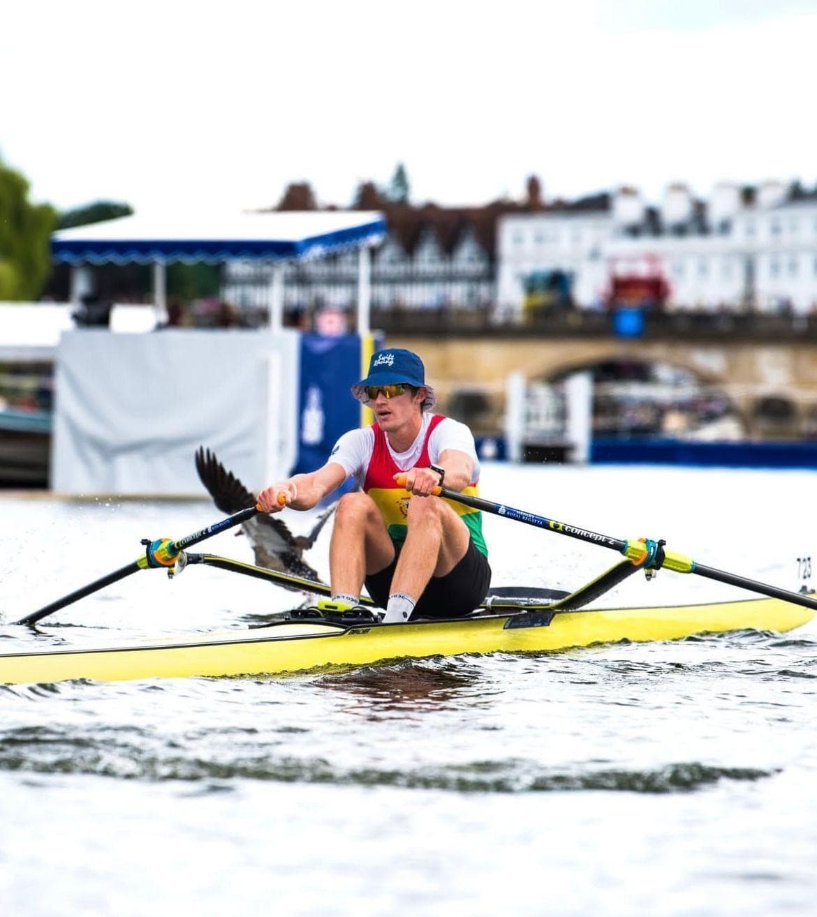 Man rowing