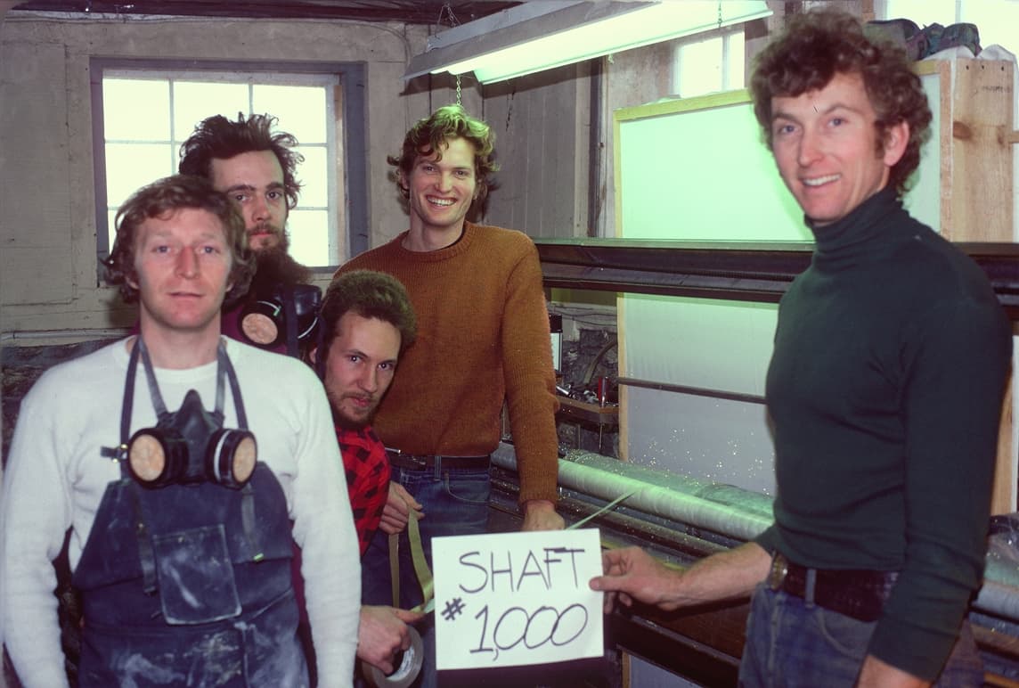 Celabrating the 1000th Oar Shaft Produced